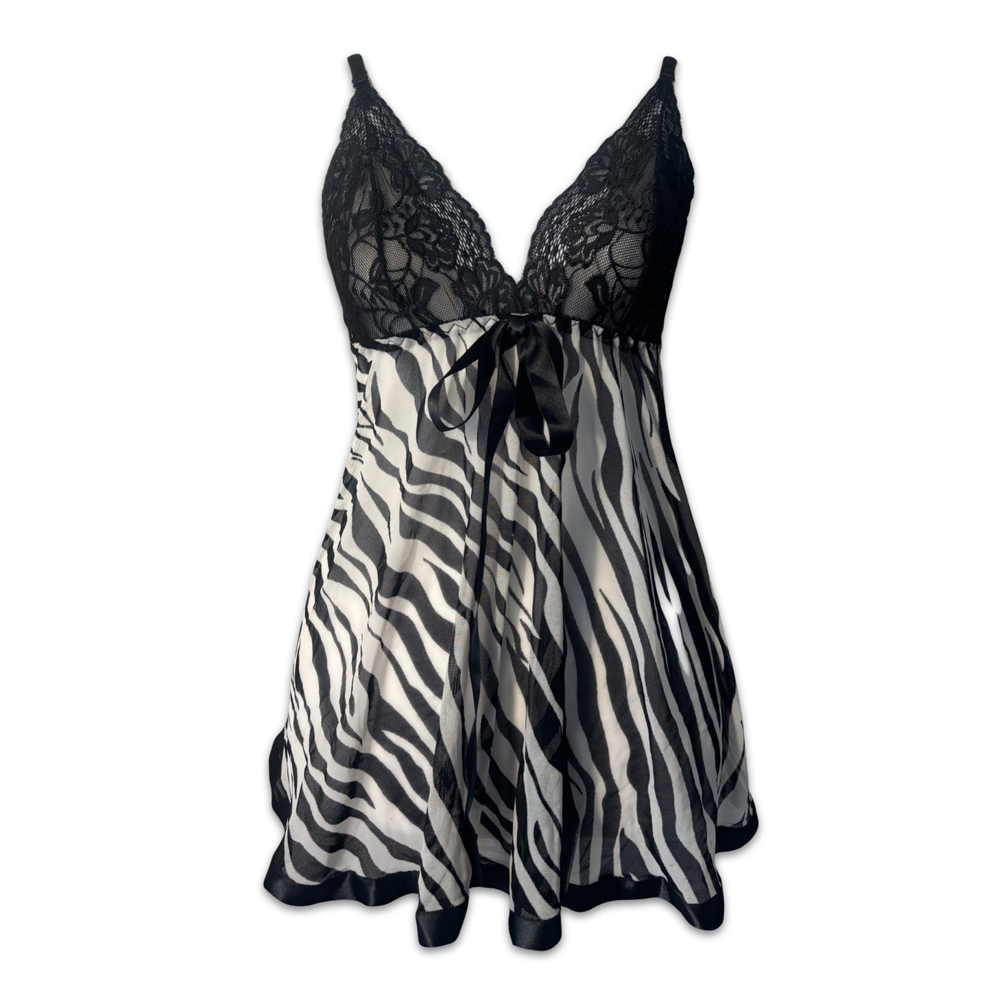 vintage zebra babydoll