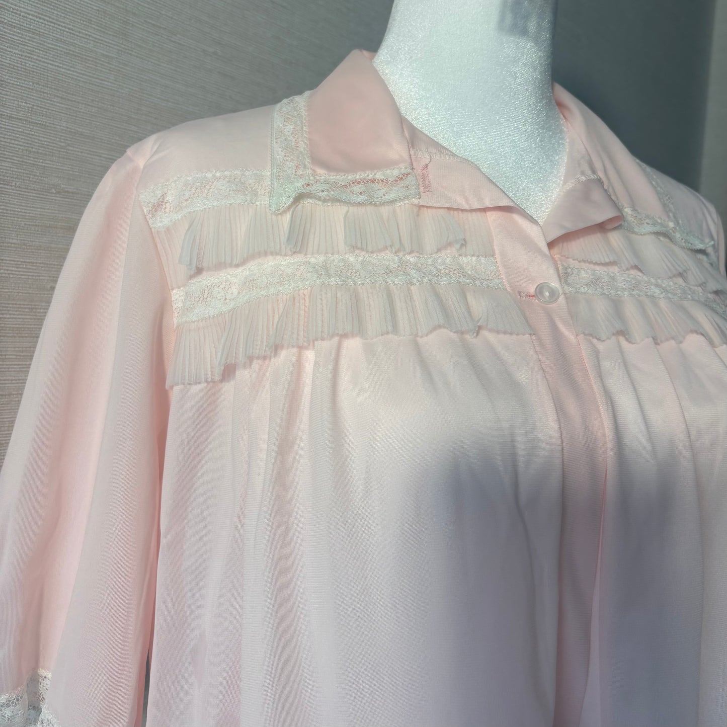 vintage 80s bed jacket top