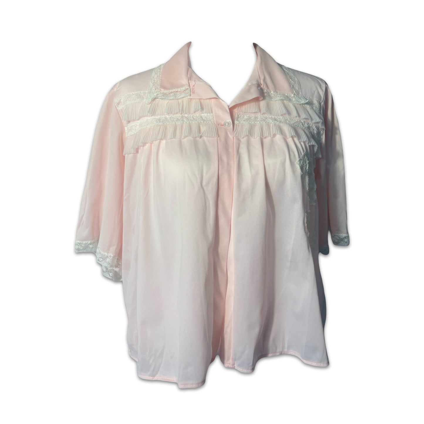 vintage 80s bed jacket top