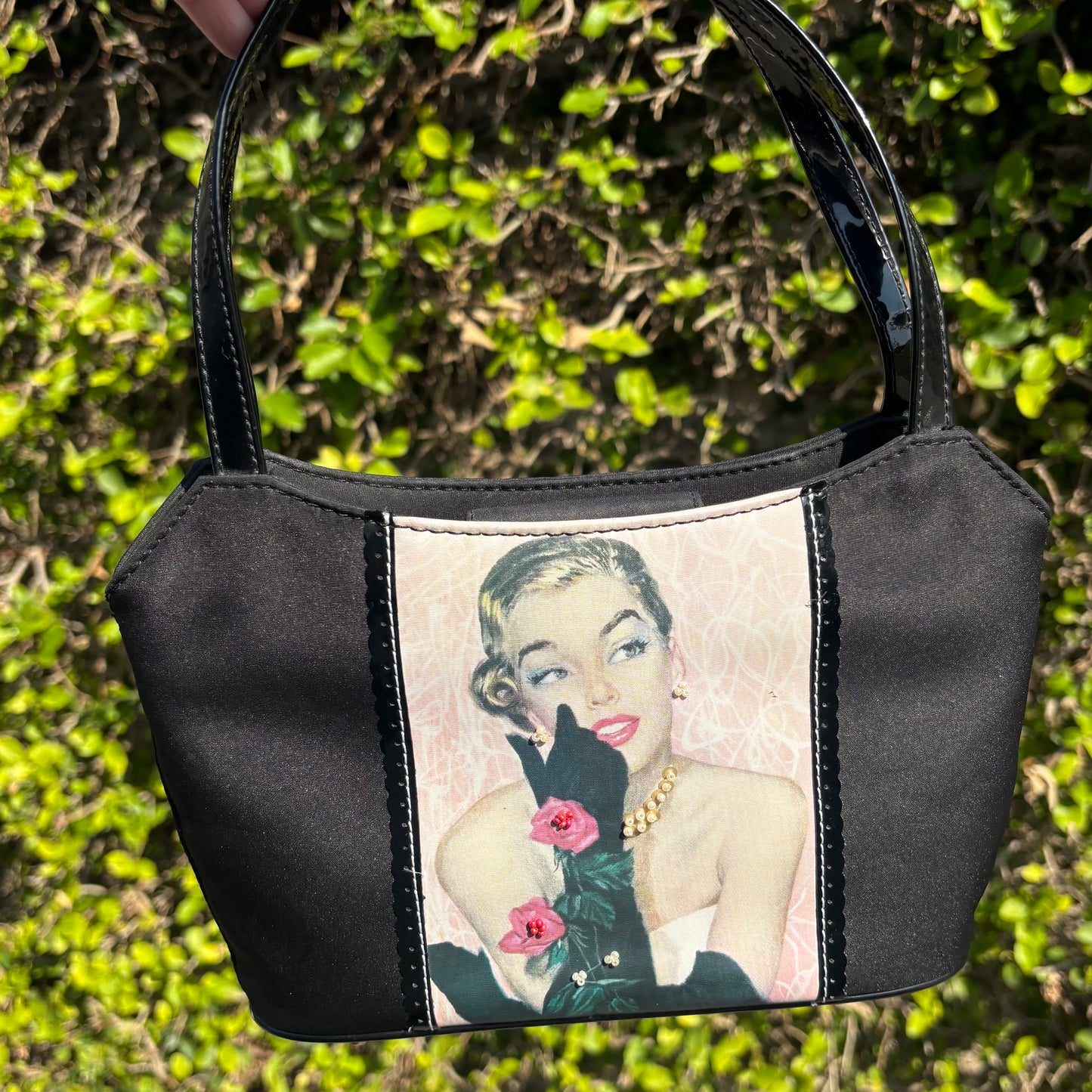 vintage lady fossil purse