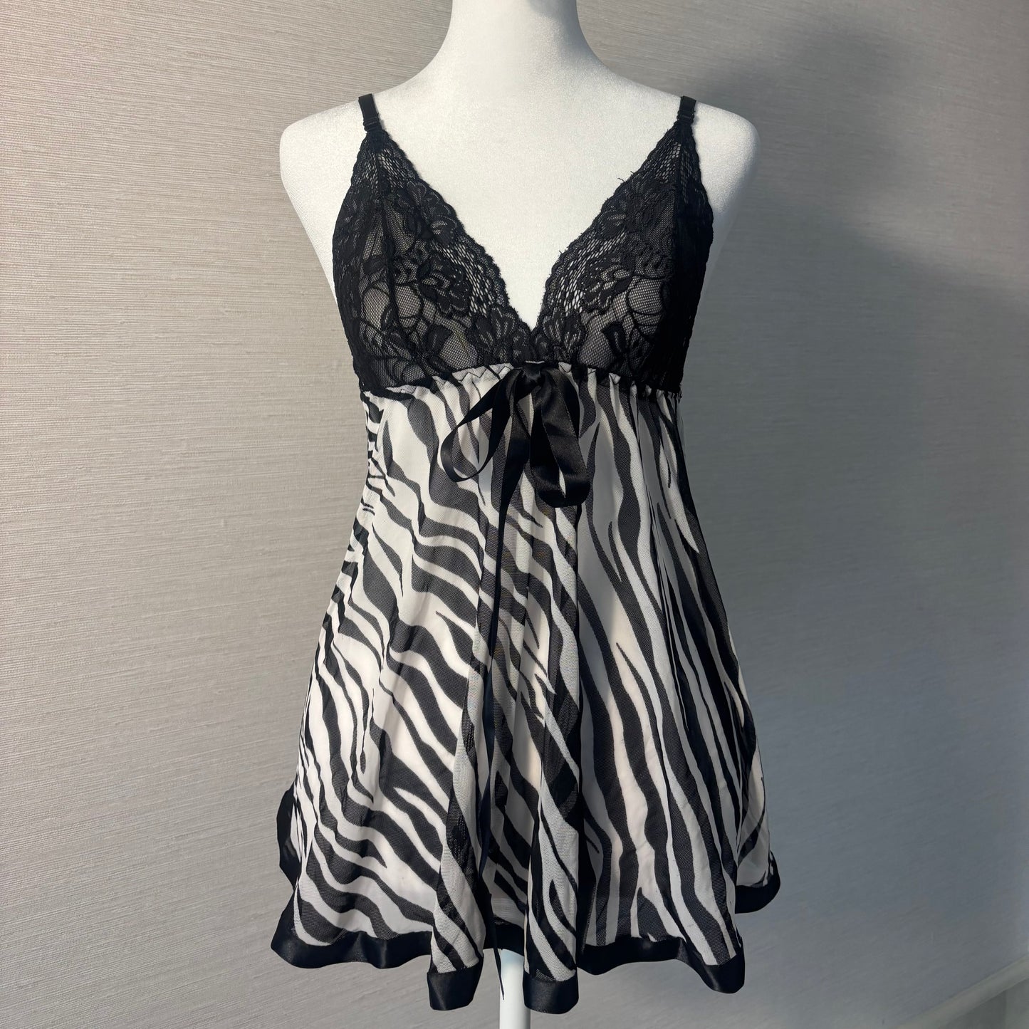 vintage zebra babydoll