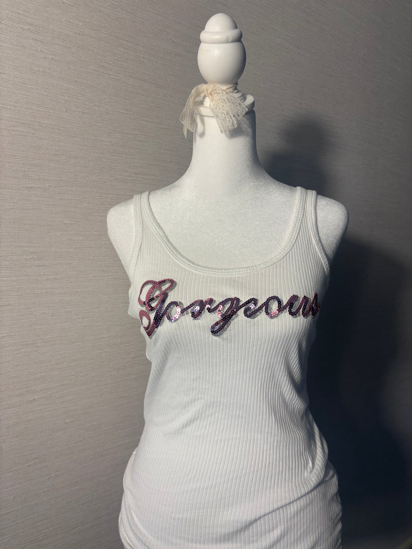 early 2000s gorgeous sequin tank