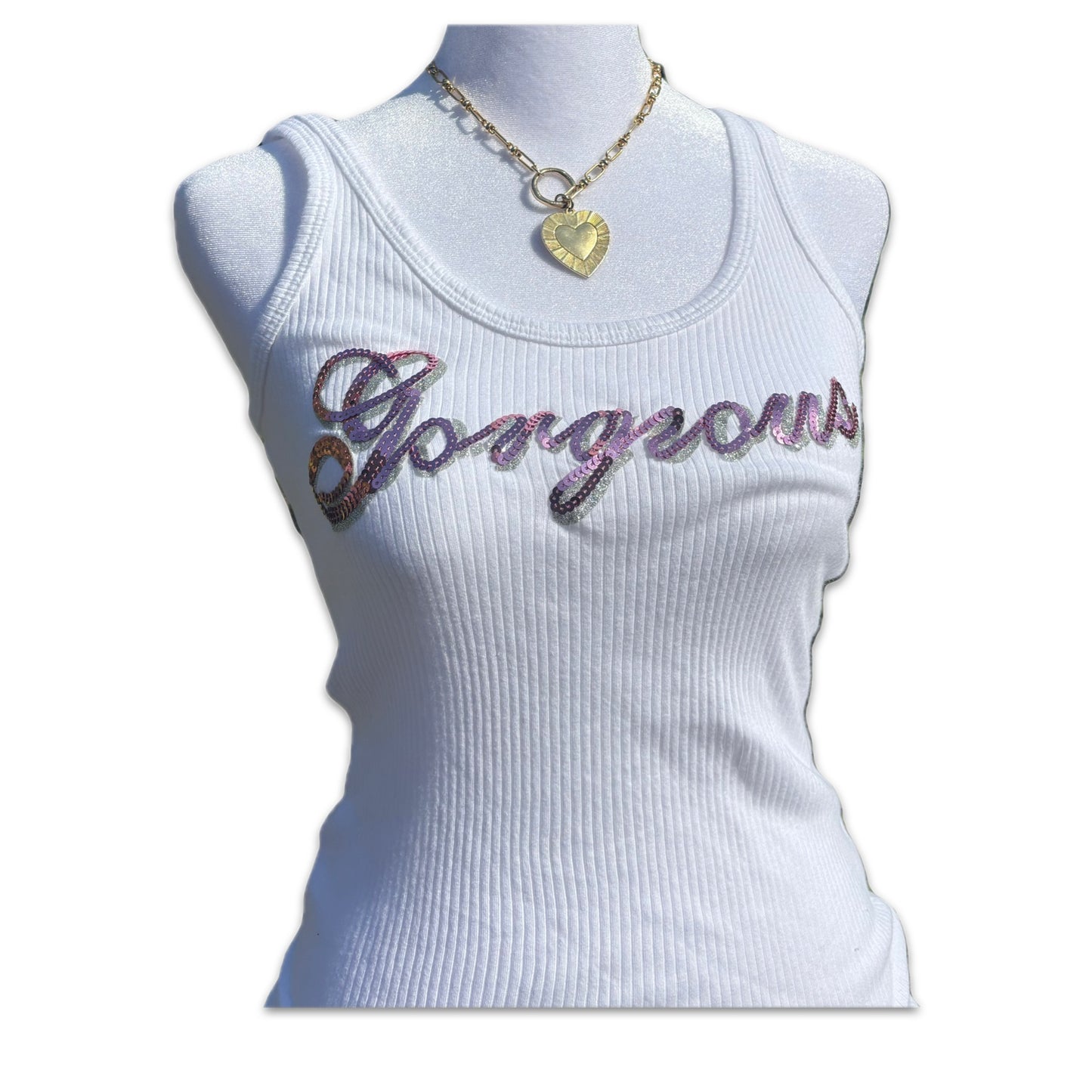 early 2000s gorgeous sequin tank