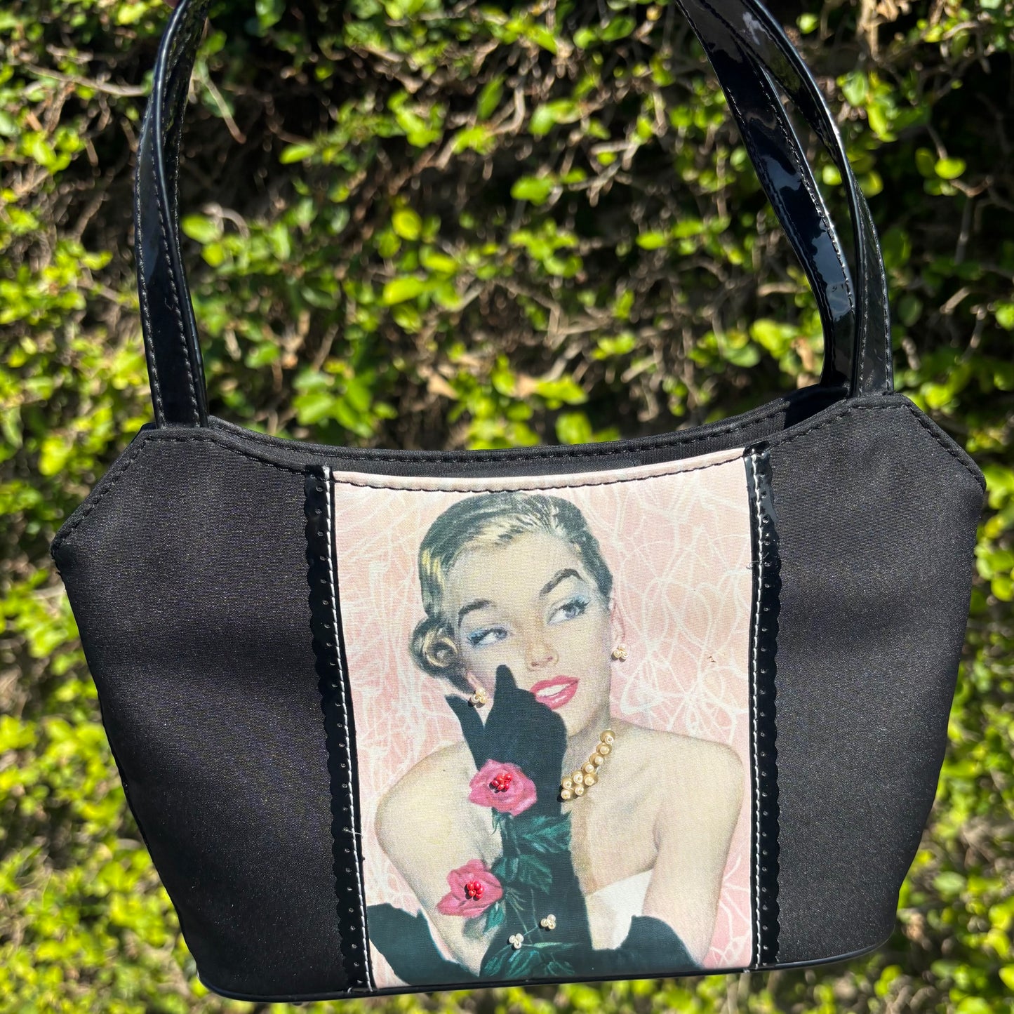 vintage lady fossil purse