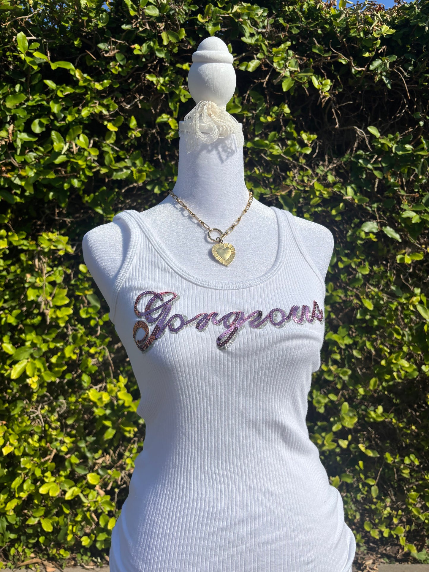 early 2000s gorgeous sequin tank