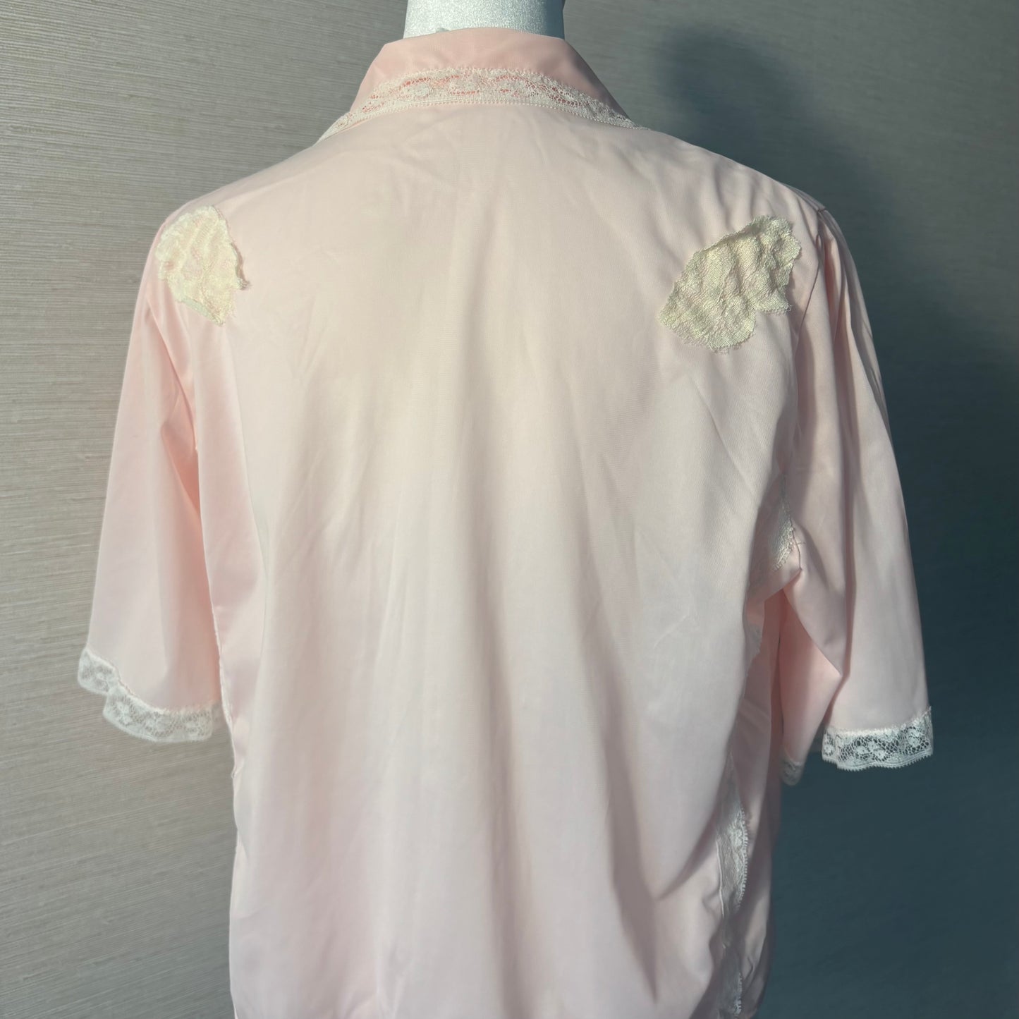 vintage 80s bed jacket top