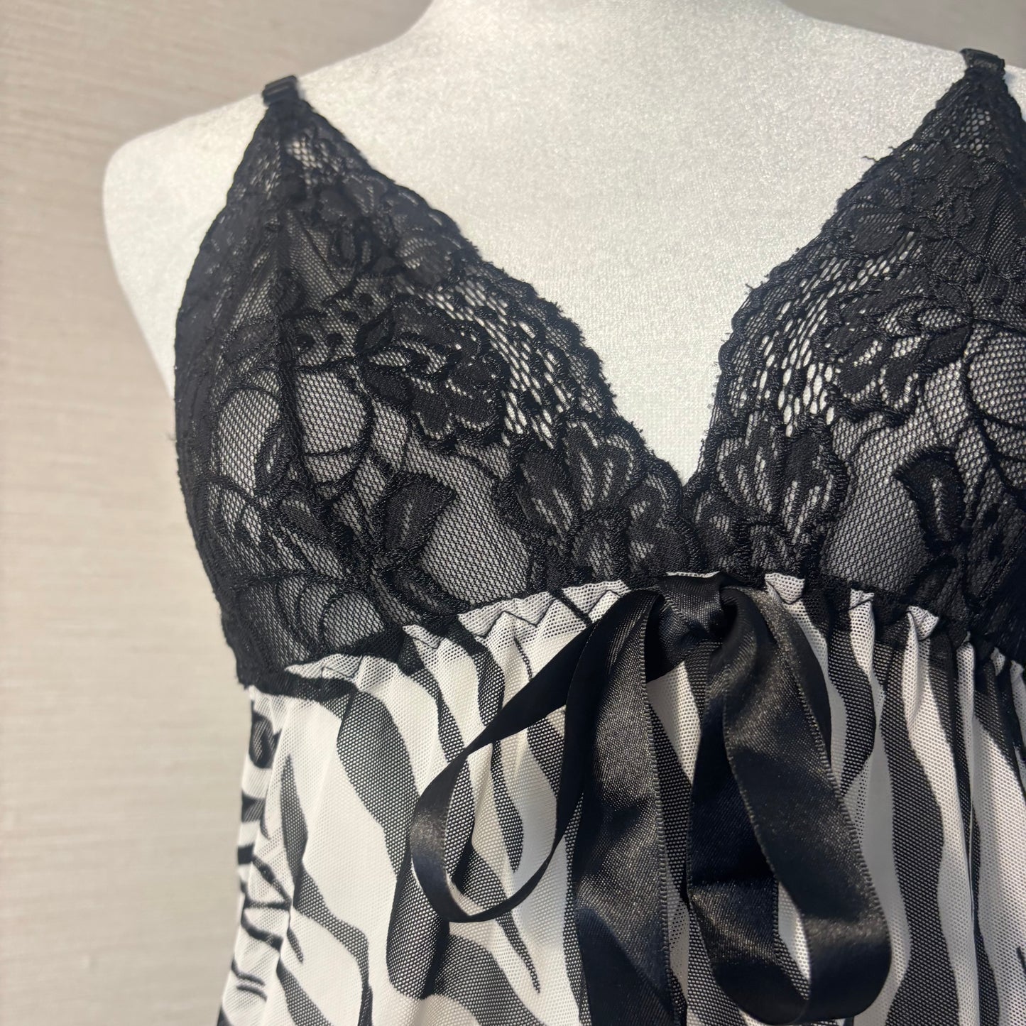 vintage zebra babydoll